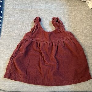Corduroy Pinafore Dress - Mulberry